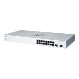 Cisco CBS220-16T-2G-UK Managed L2 Gigabit Ethernet Switch, 16 Ports, PoE, White