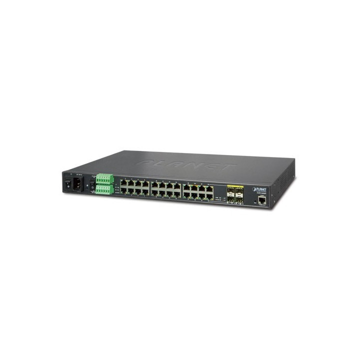 PLANET IGSW-24040T Industrial Managed Ethernet Switch, 24 Gigabit Ports + 4 SFP, IP30