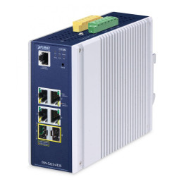 PLANET TSN-5225-4T2S Managed L2+ Gigabit Ethernet Switch (Aluminum, Blue)