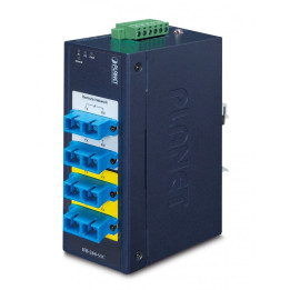 PLANET IFB-244-SSC Industrial 2-Channel Optical Fiber Bypass Switch with 4x SC Single Mode (-40~75°C, 9~48V DC/24V AC)