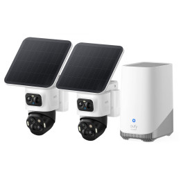 Eufy Cam S4 2-Cam Kit Bullet IP Security Camera, 4K, White