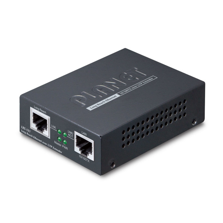 PLANET LRE-101 1-Port 10/100TX Ethernet over UTP Long Reach Ethernet Extender (Up to 800m UTP/1200m phone wire)