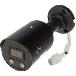 Uniview IPC2128SB-ADF28KMC-I0-BLACK 4K UHD Security Camera with Two-Way Audio and IR Illuminator