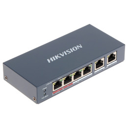 Hikvision DS-3E0106HP-E PoE коммутатор 6 портов 100Mbps