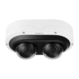 Hanwha Vision PNM-7082RVD Dome IP Security Camera, 2MP, Indoor/Outdoor, White