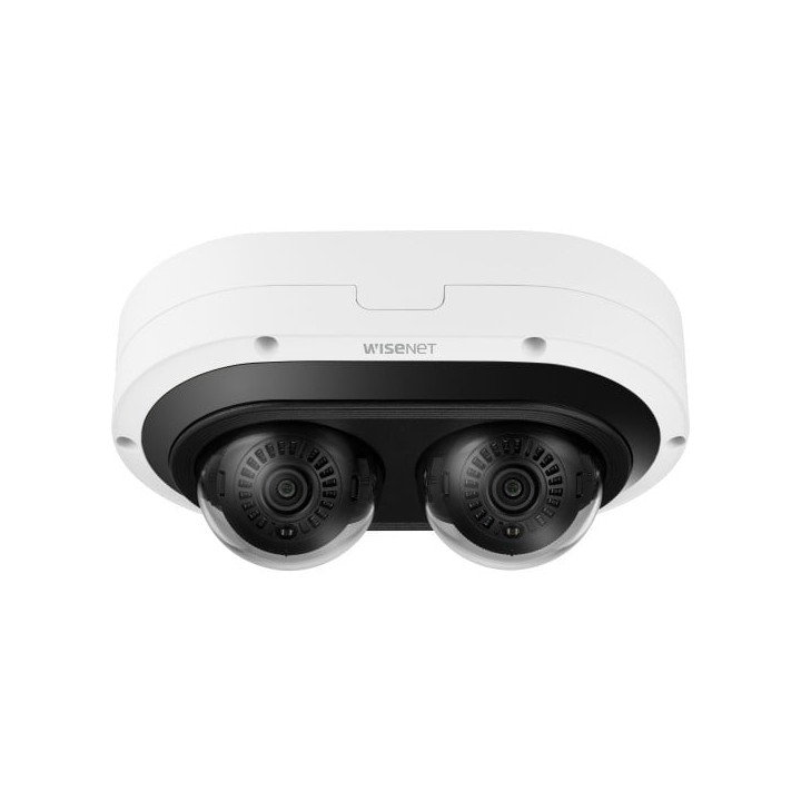 Hanwha Vision PNM-7082RVD Dome IP Security Camera, 2MP, Indoor/Outdoor, White