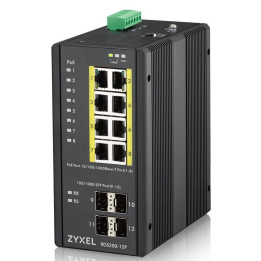 ZyXEL RGS200-12P-ZZ0101F 12-портовый PoE коммутатор 240 Вт DIN