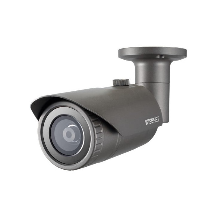 Hanwha Vision QNO-6012R1 Bullet IP Security Camera, 2MP, Indoor/Outdoor, Black