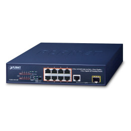 PLANET FGSD-1011HP 8-Port PoE+ Switch with 120W Budget