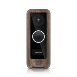 Ubiquiti UVC-G4-DB-COVER-WOOD Housse en polycarbonate grain de bois pour sonnette G4