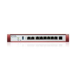 Pare-feu de bureau ZyXEL USGFLEX200H-EU0101F avec 2 ports 2,5 GbE et 6 ports 1 GbE, USB