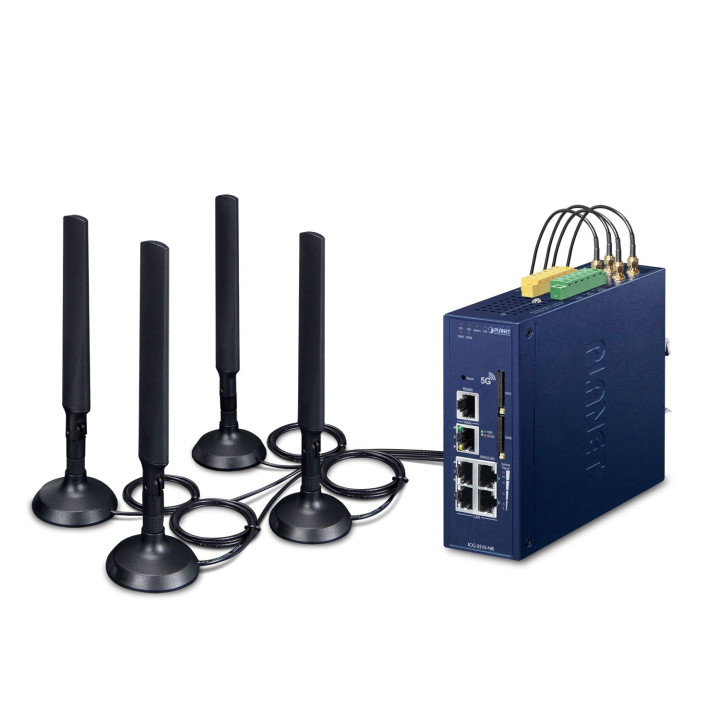 PLANET ICG-2515-NR Industrial 5G NR Cellular Gateway with 5-Port Gigabit Switch