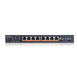 ZyXEL XMG1915-10EP-EU0101F Conmutador inteligente PoE++ de 8 puertos 2,5 GbE con 2 enlaces ascendentes SFP+, 130 W, NebulaFlex