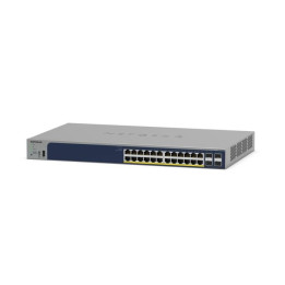 Netgear GS728TP-300EUS Conmutador inteligente Gigabit PoE+ de 28 puertos con 24 puertos PoE+ y 4 enlaces ascendentes SFP