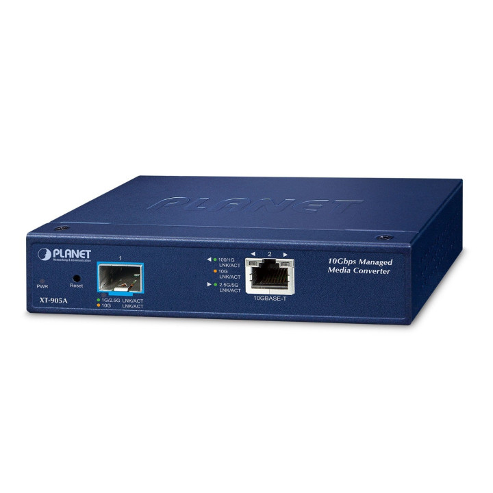 PLANET XT-905A 1-Port SFP+ Network Switch, Metal Housing