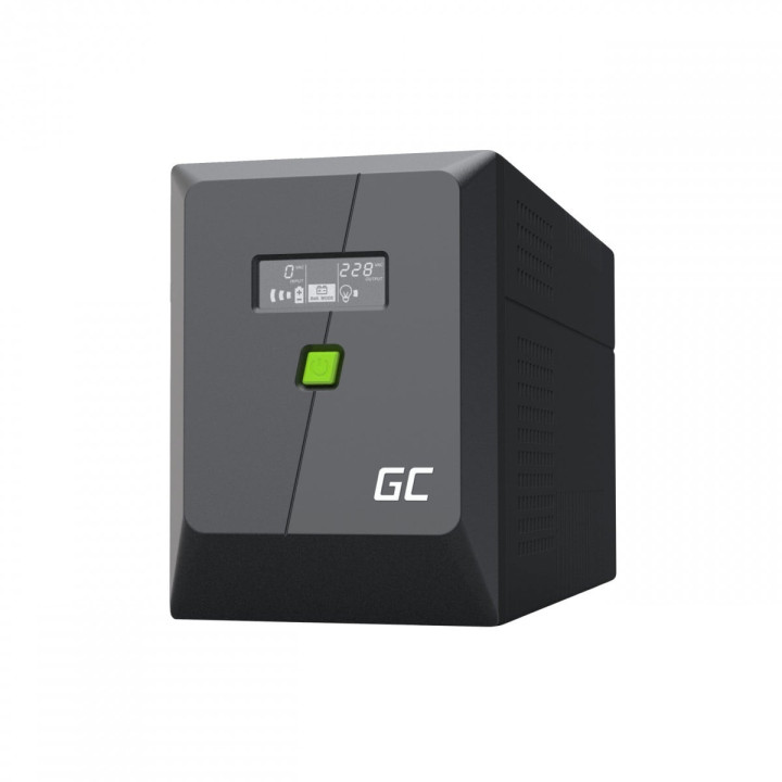 Green Cell UPSLM1200 UPS 2000VA 1200W Emergency Power Supply with LCD Display