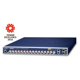 PLANET LRP-1622CS Managed PoE over Coaxial Switch, 16 Coax + 2 RJ-45 + 2 SFP, 440W