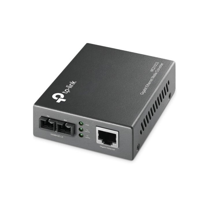 TP-Link MC210CS 10/100/1000 Mbps RJ45 to 1000 Mbps Single-Mode SC Fiber Converter