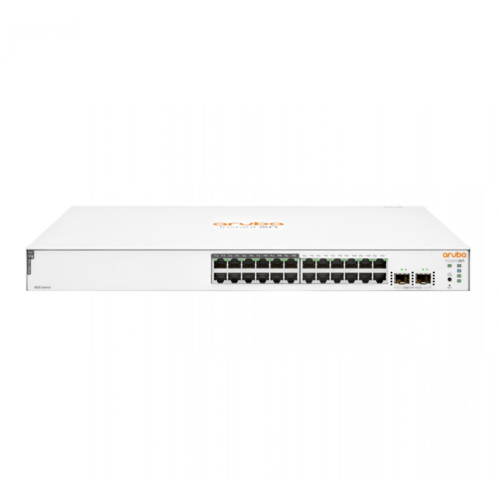 Conmutador HPE Aruba Instant On 1830 JL813A Smart Managed de 24 puertos Gigabit PoE+ con 2 SFP, presupuesto de 195 W