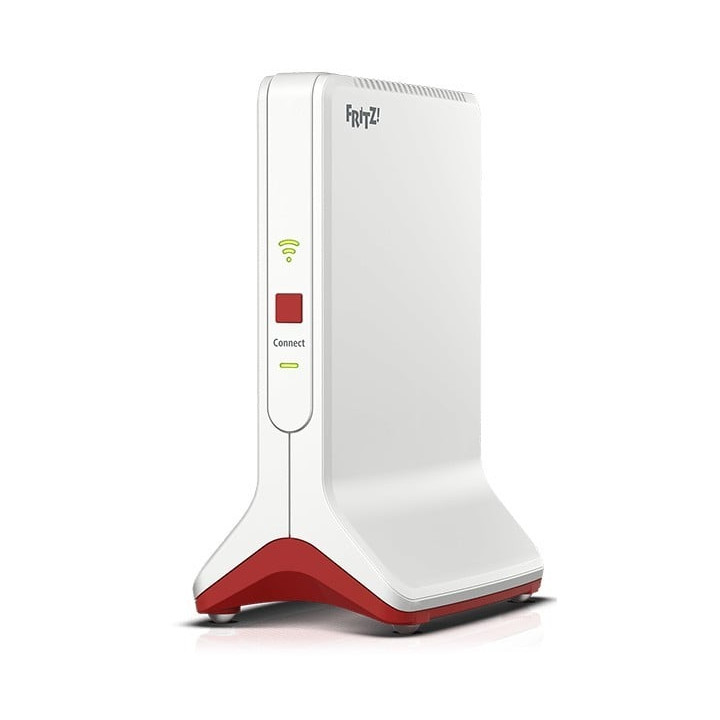 FRITZ!Repeater 6000 Tri-Band Wi-Fi 6 Router (2.4 GHz / 5 GHz / 5 GHz) Red, White