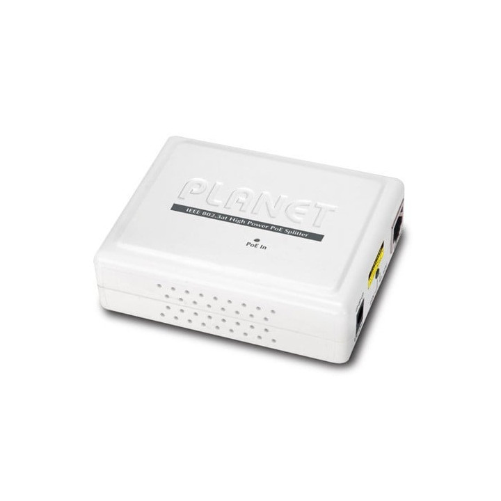 PLANET POE-162S Répartiteur PoE IEEE802.3at 30 W 12 V/24 V DC Adaptateur secteur