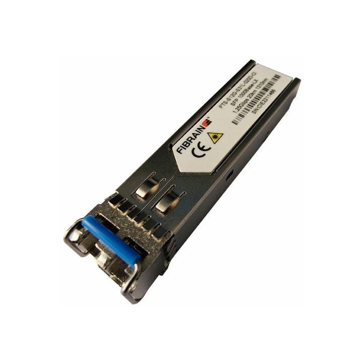 Fibrain FTS-S12G-S31L-020D-CI SFP 1000Base-LX Gigabit Ethernet/Fibre Channel (1Gb) 1310nm SMF 20km LC duplex DDMI (DOM)