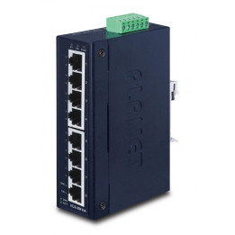 PLANET IGS-801M IP30 Slim Type 8-Port Industrial Managed Gigabit Ethernet Switch (-40 to 75°C, Dual Redundant Power Input)