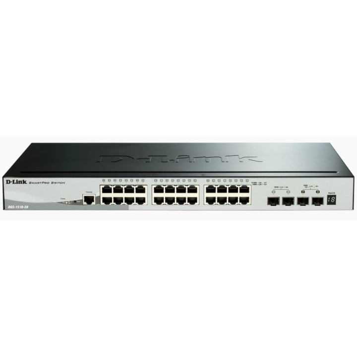 D-Link DGS-1510-28X 28-Port Gigabit Stackable Managed Switch with 10G SFP+