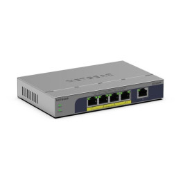 Netgear GS105PP-300EUS Conmutador PoE Gigabit no administrado de 5 puertos (4 puertos PoE, presupuesto de 56 W, montaje en escri
