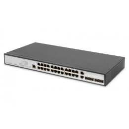DIGITUS DN-80221-3 L2 Managed Gigabit Ethernet Switch 24-Port + 2 Combo and 2 SFP Uplink