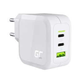 Green Cell CHARGC08W 65W GaN USB-C Mains Charger White