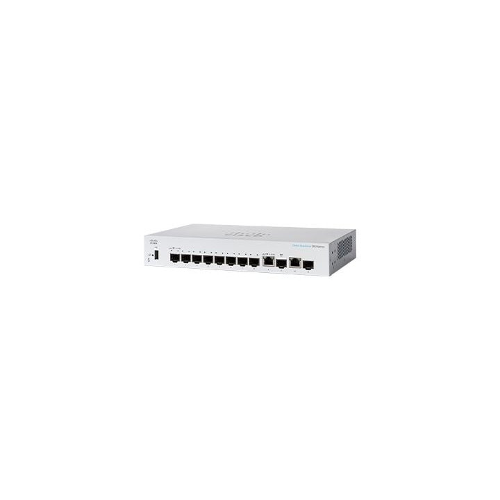 Cisco CBS350-8S-E-2G-EU Managed 8-Port SFP Switch with 2x 1G Combo Uplink