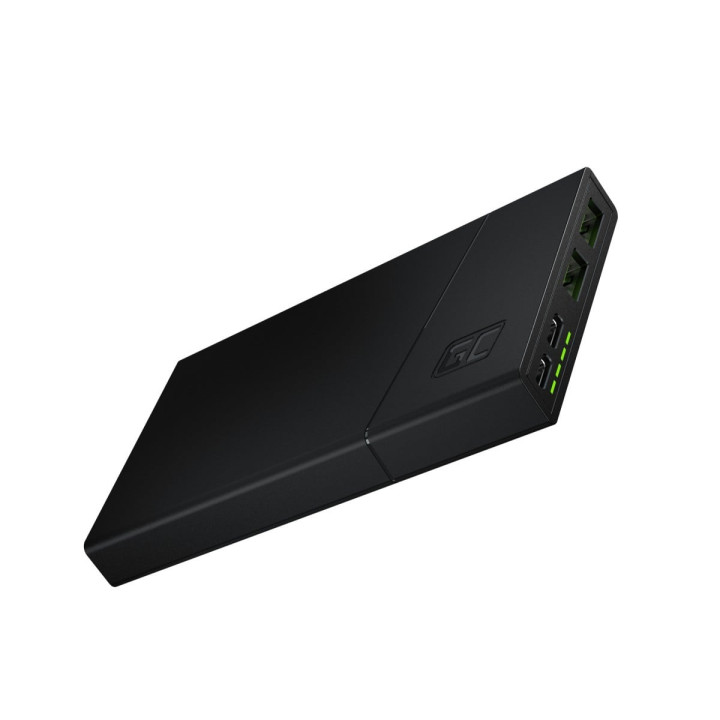 Green Cell GC PowerPlay10S 10000mAh Power Bank with Fast Charging 2x USB-A and 2x USB-C PD 18W