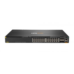 Switch administrado HPE Aruba JL662A CX 6300M de 24 puertos Gigabit PoE+ con 4 enlaces ascendentes SFP+