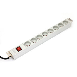 DIGITUS A-19-STRIP-2-IMP Power Distribution Unit (PDU) 19" 8x Type E 16A 1.8m Schuko Plug