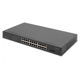 DIGITUS DN-95348-2 24-Port Gigabit + 2-Port Gigabit SFP Switch