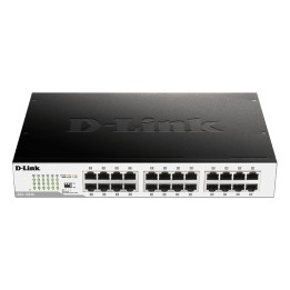D-Link DGS-1024D Unmanaged Gigabit Ethernet Switch, 24-Port, 1U Rackmount