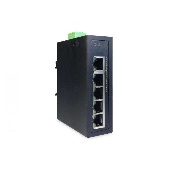 DIGITUS DN-651107 Industrial Gigabit Ethernet Switch 5-port, DIN rail, extended temp. range