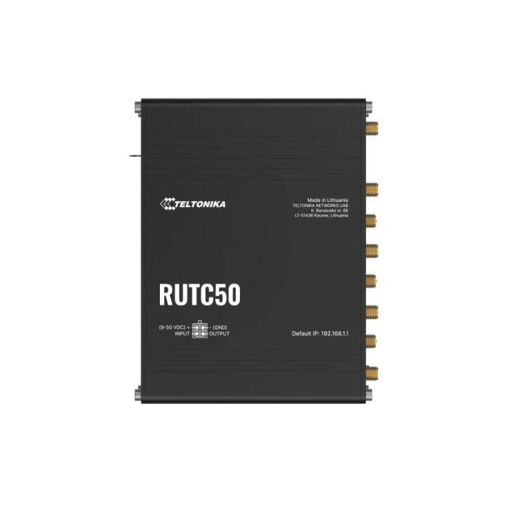 Teltonika RUTC50200000 Dual-Band Wi-Fi 6 5G Router with Gigabit Ethernet