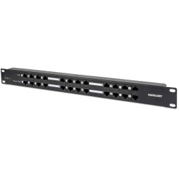 Intellinet 720342 24-Port PoE Patch Panel, 12 Data + 12 PoE Ports