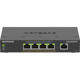 Netgear GS305EPP-100PES Conmutador PoE+ gestionado inteligente Gigabit de 5 puertos con presupuesto PoE de 80 W