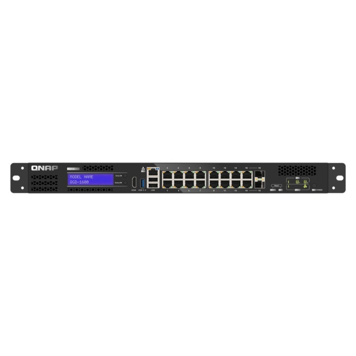 QNAP QGD-1600-4G Managed Gigabit Ethernet Switch with 16 Ports and USB 2.0