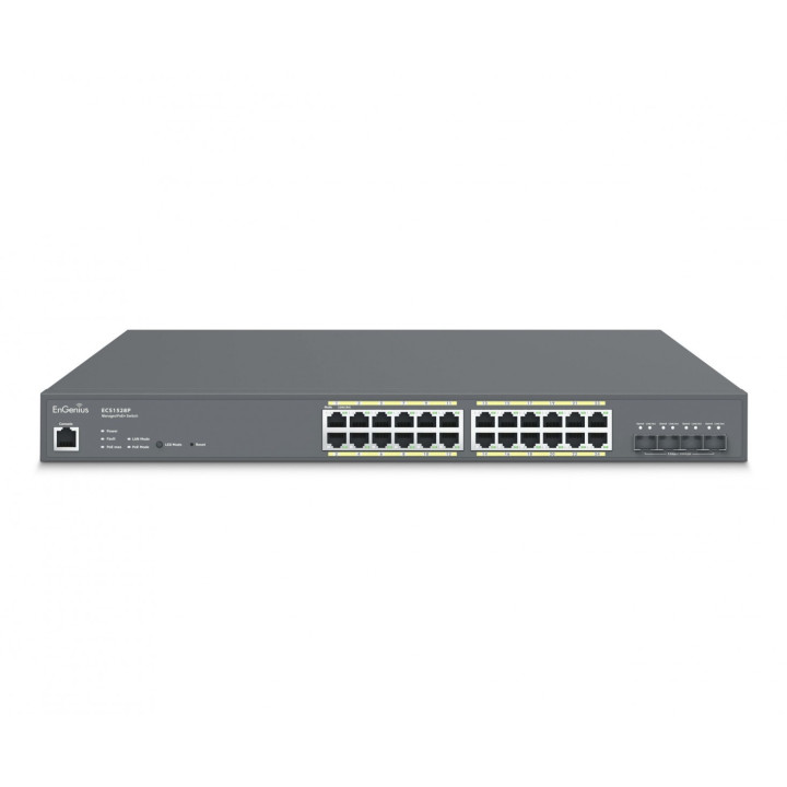 EnGenius ECS1528P Switch Administrado 24x RJ45 Gigabit PoE+ 240W, 4x SFP+, Administrado en la Nube