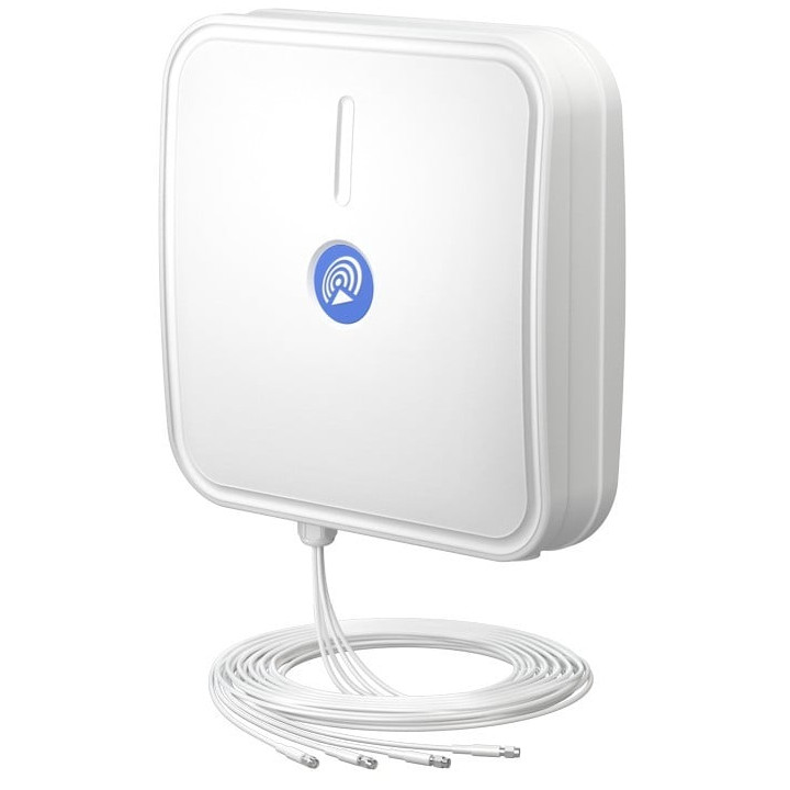 Antenne directionnelle QuWireless APLM4-H LTE MIMO 4x4, haute puissance, câble de 5 m, connecteur SMA