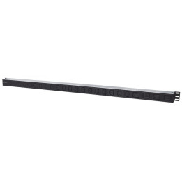Intellinet 163675 Vertical Rackmount PDU – 24 Outlets (20 C13 + 4 C19), 16A, Removable Power Cable
