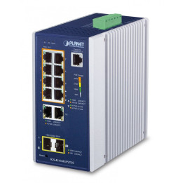 PLANET IGS-4215-8UP2T2S Switch industriel L2/L4 8 ports 802.3bt PoE+ administrable