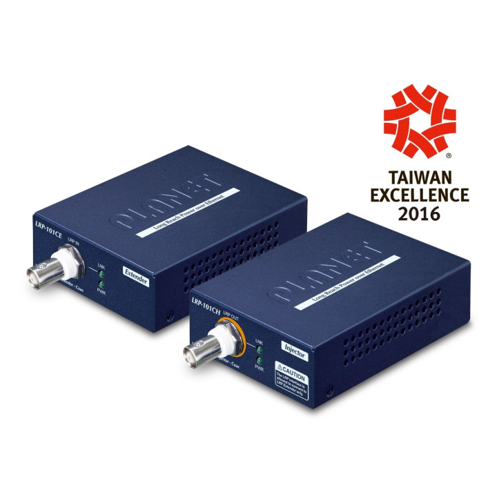 PLANET LRP-101C-KIT 1-Port Long Reach PoE over Coax Extender Kit