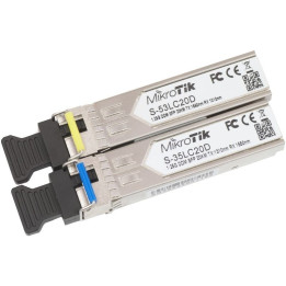 MikroTik S-3553LC20D SFP Transceiver Module 1.25 Gbit/s 1550nm 20km LC