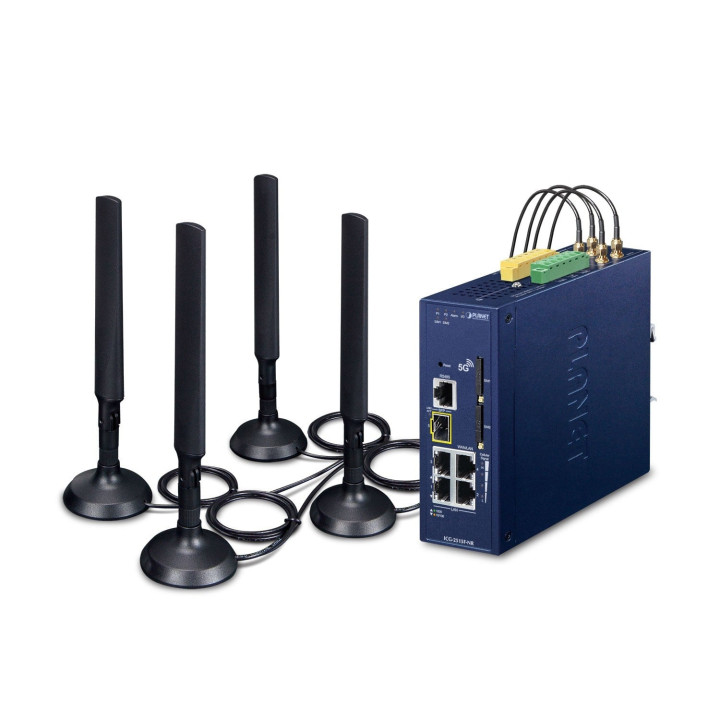PLANET ICG-2515F-NR Przemysłowa bramka komórkowa 5G NR z 1 portem 1000X SFP