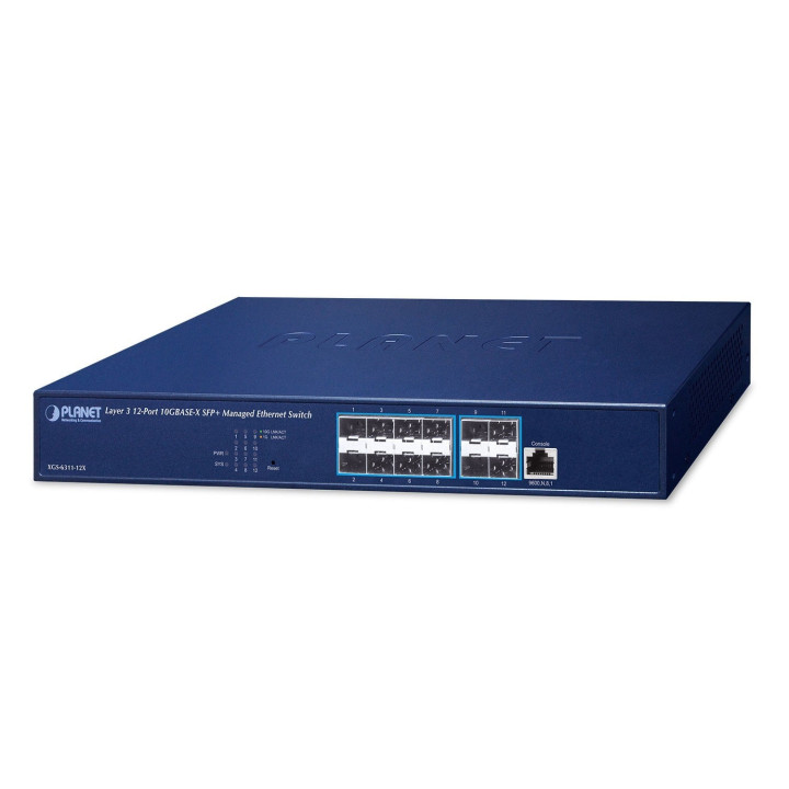 PLANET XGS-6311-12X Layer 3 12-Port 10GBASE-X SFP+ Managed Ethernet Switch